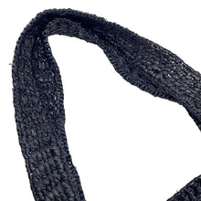 将图像加载到图库查看器中，Chloe Summer Banana Tote Bag Black Raffia
