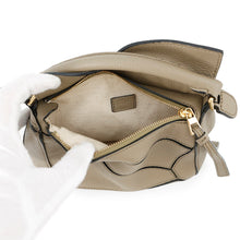 将图像加载到图库查看器中，LOEWE Puzzle Bag 2wayBag Greige Leather Size Mini
