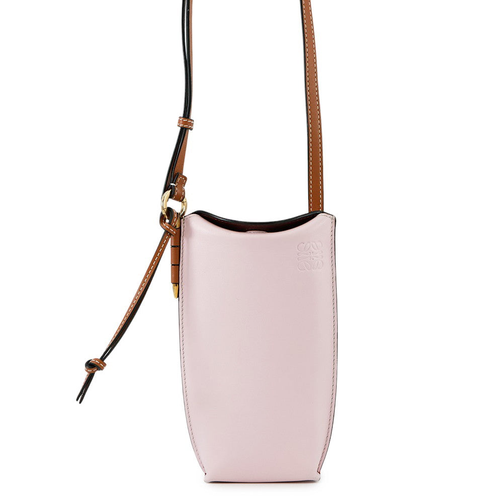LOEWE Gate pocket Shoulder Bag Pink/Orange/Brown109.30BZ42 Leather