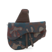 Load image into Gallery viewer, Dior Camouflage Saddle Crossbody Bag Bordeaux/Maru color Canvas
