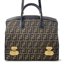 将图像加载到图库查看器中，FENDI Zucca Vanity Bag Brown Canvas Leather
