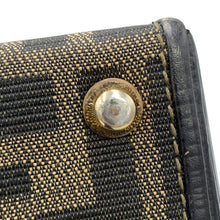 将图像加载到图库查看器中，FENDI Zucca Vanity Bag Brown Canvas Leather
