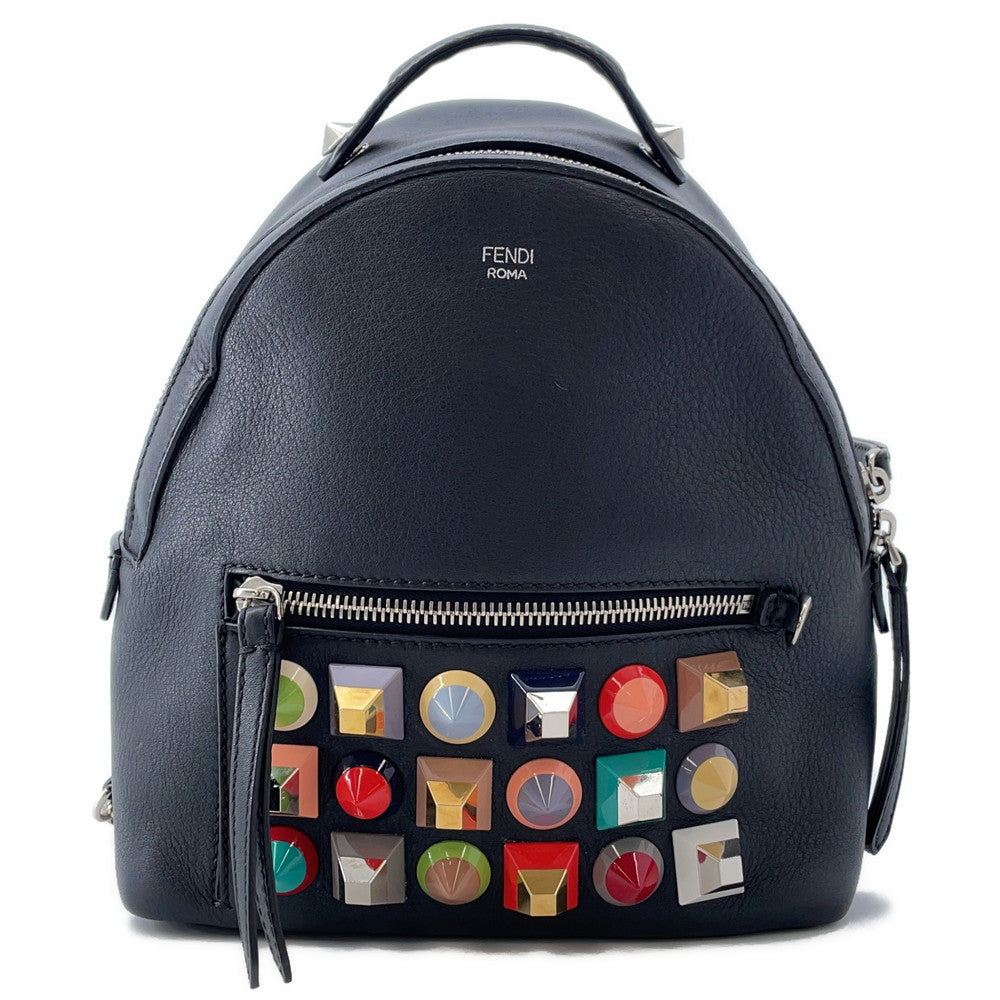 FENDI By the Way Backpack Black8BZ038 Leather