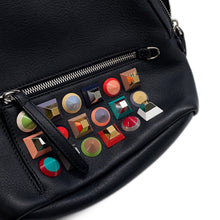 将图像加载到图库查看器中，FENDI By the Way Backpack Black8BZ038 Leather
