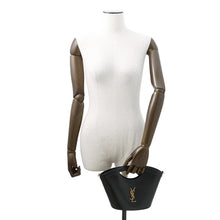 将图像加载到图库查看器中，SAINT LAURENT PARIS Seria Tote Bag Black791069 Leather Size Mini
