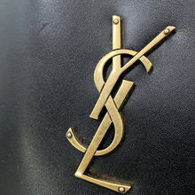 将图像加载到图库查看器中，SAINT LAURENT PARIS Seria Tote Bag Black791069 Leather Size Mini

