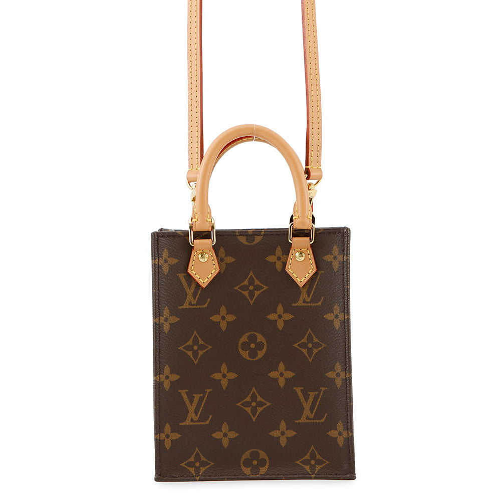 LOUIS VUITTON Petit Sac Plat BrownM69442 Monogram