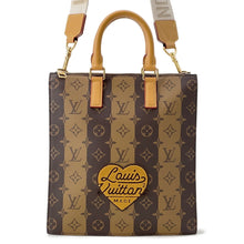 将图像加载到图库查看器中，LOUIS VUITTON Sac Plat Messenger BrownM45969 Monogram stripe
