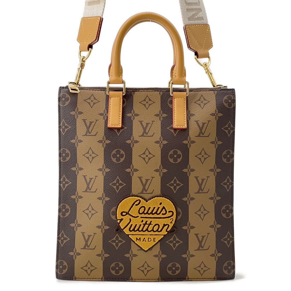 LOUIS VUITTON ★Sac Plat Messenger BrownM45969 Monogram stripe