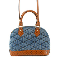 将图像加载到图库查看器中，LOUIS VUITTON Maltage Alma Blue/BrownM55048 DenimTextile Size BB
