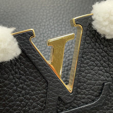 将图像加载到图库查看器中，LOUIS VUITTON Capucines NoirM59073 Taurillon Leather Shearling Size MM
