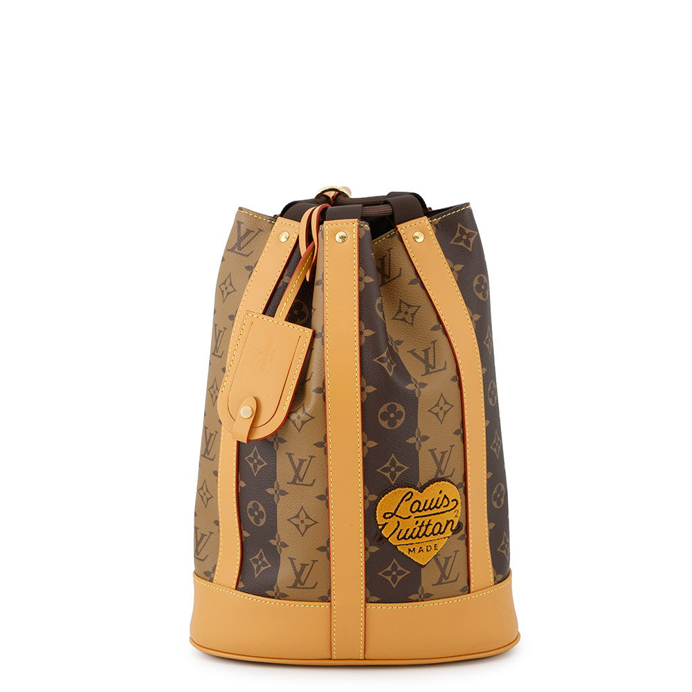 LOUIS VUITTON Randonnee Messenger NIGOCollaboration Marron/NoirM45968 Monogram stripe