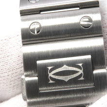 将图像加载到图库查看器中，CARTIER Santos de Cartier MM W35.1mm Stainless Steel Silver DialWSSA0029
