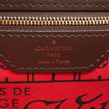 将图像加载到图库查看器中，LOUIS VUITTON Neverfull RedN51109 Damier Ebene Canvas Size PM
