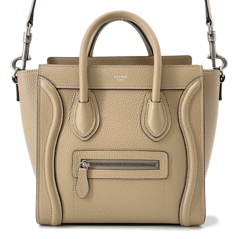 CELINE Luggage shopper Beige189243 Leather Size Nano