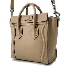 将图像加载到图库查看器中，CELINE Luggage shopper Beige189243 Leather Size Nano
