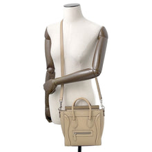 将图像加载到图库查看器中，CELINE Luggage shopper Beige189243 Leather Size Nano
