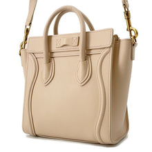 将图像加载到图库查看器中，CELINE Luggage shopper Cream189243 Leather Size Nano
