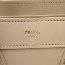 将图像加载到图库查看器中，CELINE Luggage shopper Cream189243 Leather Size Nano
