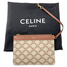 将图像加载到图库查看器中，CELINE museum bag Natural/Tan194542 TriompheCanvas Leather
