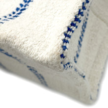 将图像加载到图库查看器中，CELINE Small Cabas Thais Tote Bag White/Blue199162EYI.01BB Textile Leather Size Small
