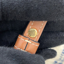 Load image into Gallery viewer, CELINE Small Cabas Thais Tote Bag White/Blue199162EYI.01BB Textile Leather Size Small
