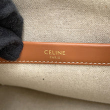 将图像加载到图库查看器中，CELINE Small Cabas Thais Tote Bag White/Blue199162EYI.01BB Textile Leather Size Small
