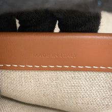 Load image into Gallery viewer, CELINE Small Cabas Thais Tote Bag White/Blue199162EYI.01BB Textile Leather Size Small
