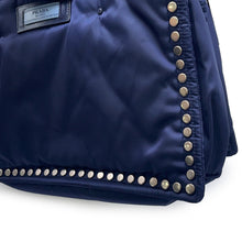 Load image into Gallery viewer, PRADA etiquette tote Navy/Light Blue1BG122 Nylon Leather
