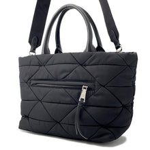 Load image into Gallery viewer, PRADA Padded Re-Nylon Tote Bag Black1BG436 Nylon Leather Size Small
