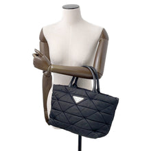 Load image into Gallery viewer, PRADA Padded Re-Nylon Tote Bag Black1BG436 Nylon Leather Size Small
