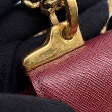 Load image into Gallery viewer, PRADA Sydney ChainShoulder Bag Bordeaux1BD219 Saffiano LeatherLeather
