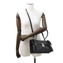 将图像加载到图库查看器中，PRADA 2025ss 2way Shoulder Bag Black1BN026 Leather Size Medium
