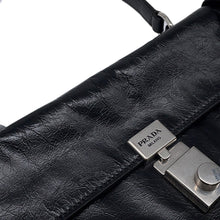 将图像加载到图库查看器中，PRADA 2025ss 2way Shoulder Bag Black1BN026 Leather Size Medium
