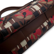 将图像加载到图库查看器中，PRADA Bowling 2-way Handbag Brown/Multicolor1BB030 Leather PVC
