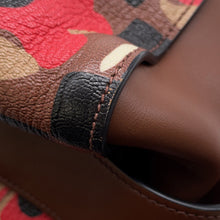 将图像加载到图库查看器中，PRADA Bowling 2-way Handbag Brown/Multicolor1BB030 Leather PVC
