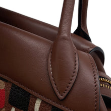 将图像加载到图库查看器中，PRADA Bowling 2-way Handbag Brown/Multicolor1BB030 Leather PVC
