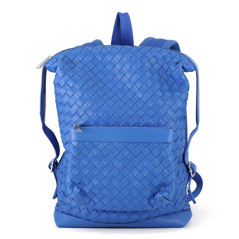 Bottega Veneta INTRECCIATO Backpack Blue653118 Leather