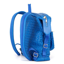 将图像加载到图库查看器中，Bottega Veneta INTRECCIATO Backpack Blue653118 Leather
