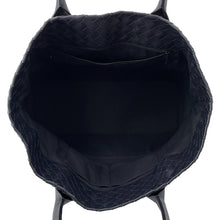 将图像加载到图库查看器中，Bottega Veneta Bottega Veneta INTRECCIATO Tote Bag Black Leather
