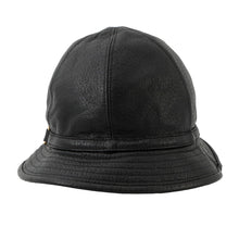 Load image into Gallery viewer, GUCCI Horsebit bucket hat Size S Black666600 Lambskin
