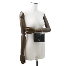 Load image into Gallery viewer, GUCCI GGQuilted Shoulder Bag Black723777 Leather Size Mini
