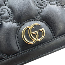 将图像加载到图库查看器中，GUCCI GGQuilted Shoulder Bag Black723777 Leather Size Mini
