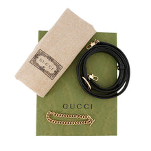 将图像加载到图库查看器中，GUCCI GGQuilted Shoulder Bag Black723777 Leather Size Mini
