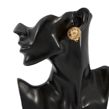 Load image into Gallery viewer, CHANEL CC Logo Faux Pearl Earring Gold Plated Faux Pearl
