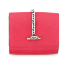 将图像加载到图库查看器中，HERMES ★Chaine d&#39;Ancre Compact Wallet Rose Extreme Chevre Shamqila
