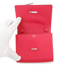 Load image into Gallery viewer, HERMES Chaine d&#39;Ancre compact wallet Rose Extreme Chevre Shamqila
