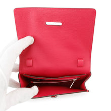 Load image into Gallery viewer, HERMES Chaine d&#39;Ancre compact wallet Rose Extreme Chevre Shamqila
