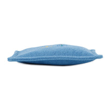 将图像加载到图库查看器中，HERMES Les Cabans Flat Pouch Blue Cotton Size PM
