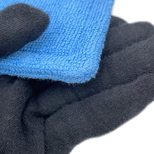 将图像加载到图库查看器中，HERMES ★Les Cabans flat pouch Blue Cotton Size PM
